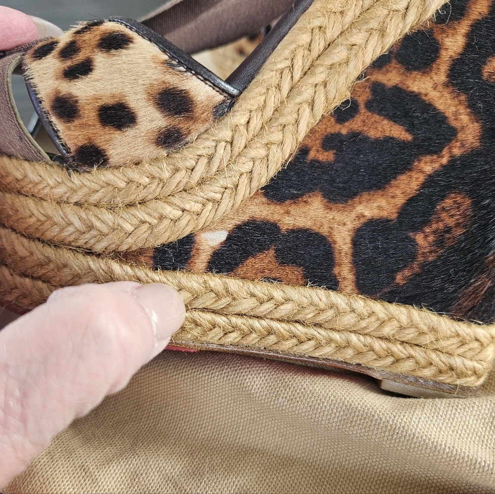 Christian Louboutin Isabelle Wedge Sandals - Picture 8 of 9